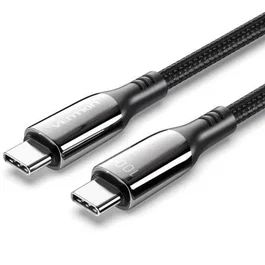 Vention Cable USB 2.0 Tipo-C a Tipo-C 100W 1,2 m Negro